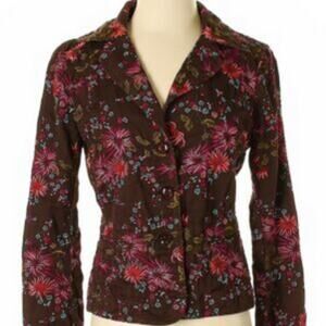 Johnny Was Brown embroidered Blazer S